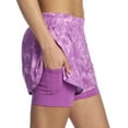 thumbnail image 4 of Reebok Women’s ‘Sprinter’ 2-in-1 High Performance Printed Shorts with Compression, 4 of 6