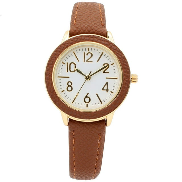 Ladies Brown Strap Watch