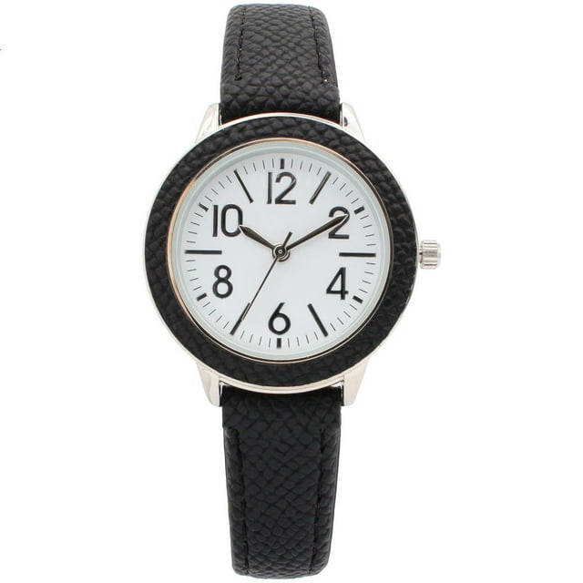 Ladies Black Strap Watch