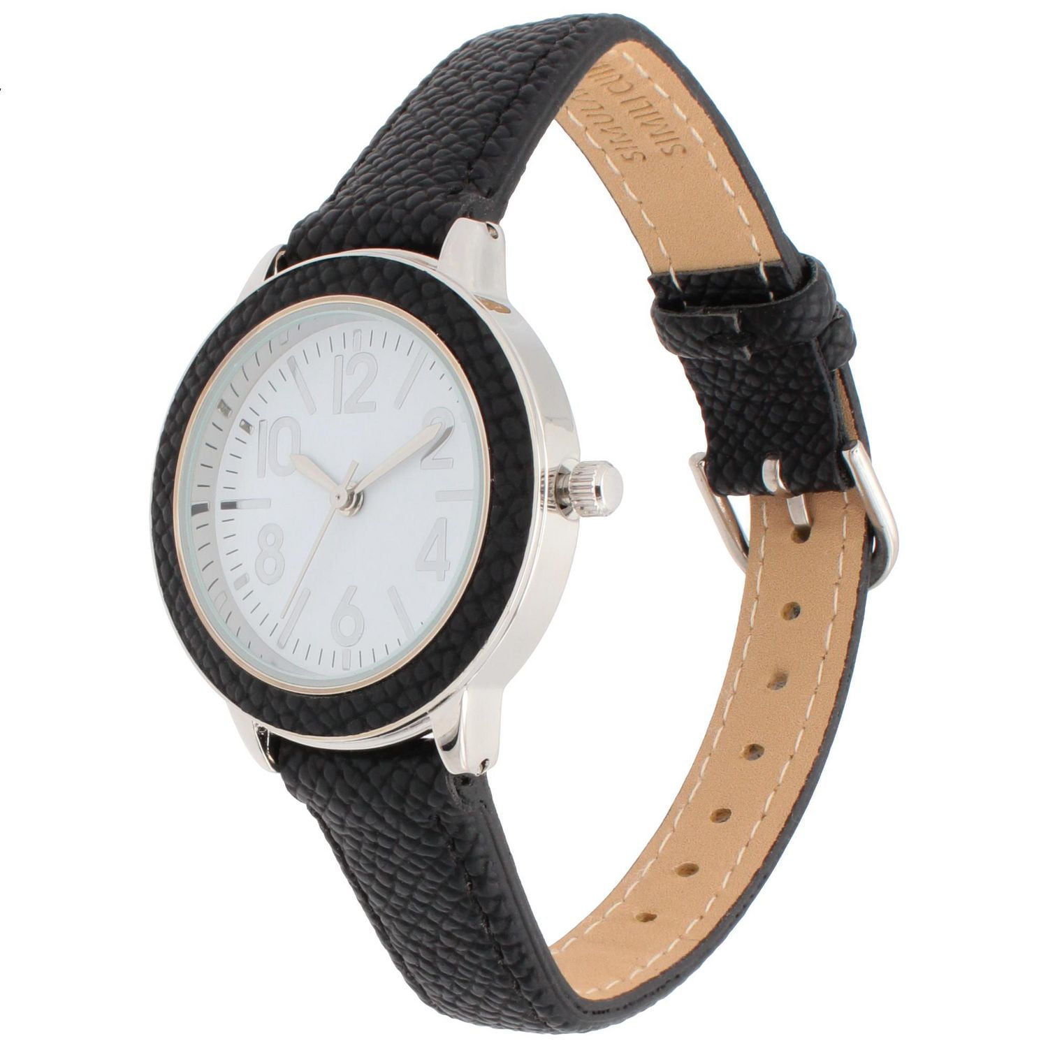 Ladies Black Strap Watch, Ladies Fashion Watch