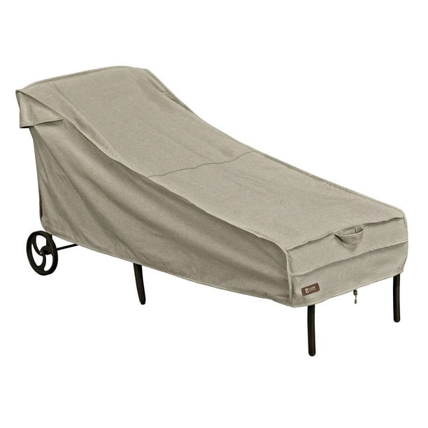 Housse de chaise longue de patio Montlake FadeSafe de Classic Accessories - Housse robuste pour meuble d’extérieur avec revers imperméable