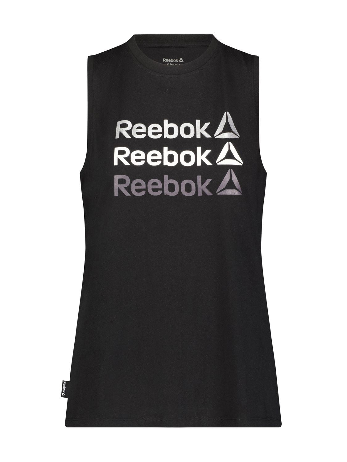Reebok Women’s ‘Metallic Linear Repeat’ Graphic Tank Top