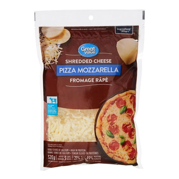 Great Value Pizza Mozzarella Shredded Cheese
