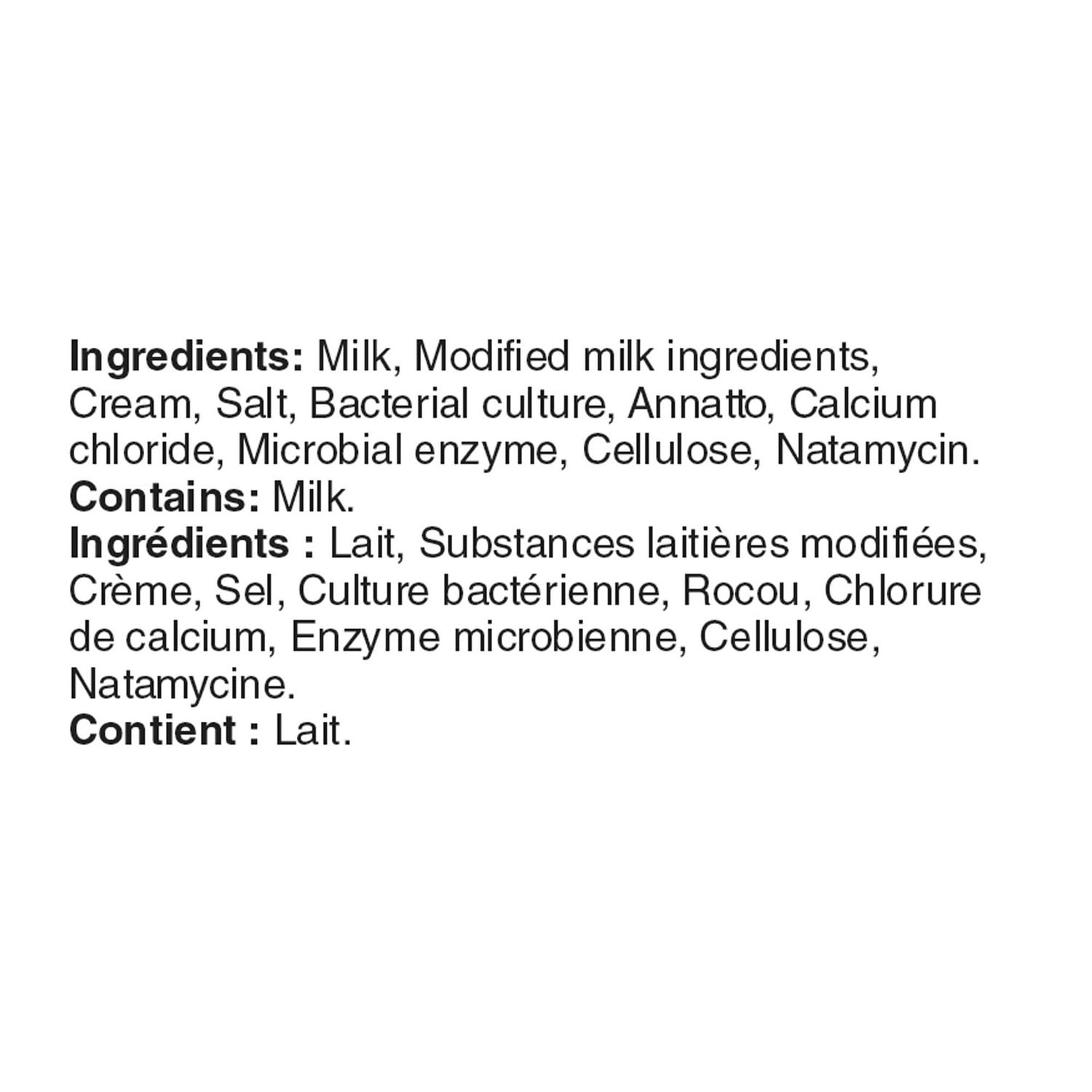 Fromage râpé double cheddar Great Value 320 g