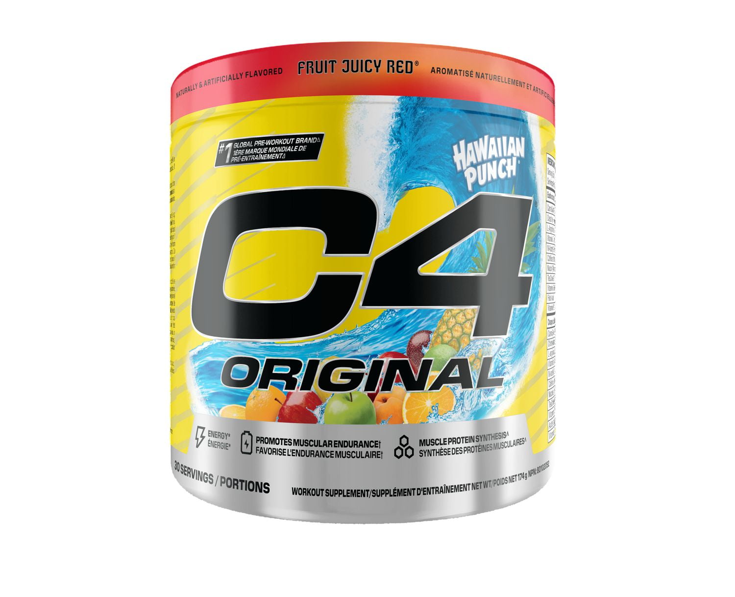 Cellucor C4 Original Pre Workout Powder, Energy Drink Supplement with Creatine & Beta Alanine, Fruit Punch, 30 Servings