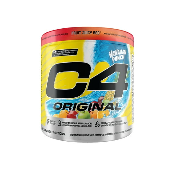 Cellucor C4 Original Pre Workout Powder, Energy Drink Supplement with Creatine & Beta Alanine, Fruit Punch, 30 Servings