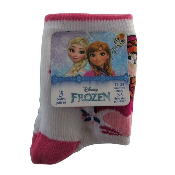 Chaussette de marine La Reine des neiges de Disney pour tout-petits filles, paq. de 3 paires