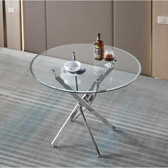 Heavenly Collection Star Dining Table with Tempered Glass