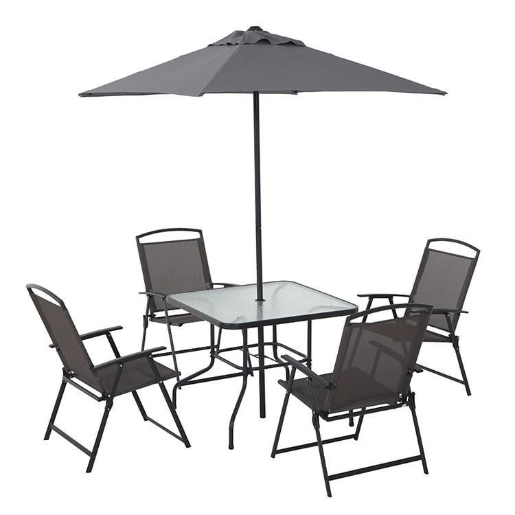 Kingman 5 piece sling folding patio dining discount set