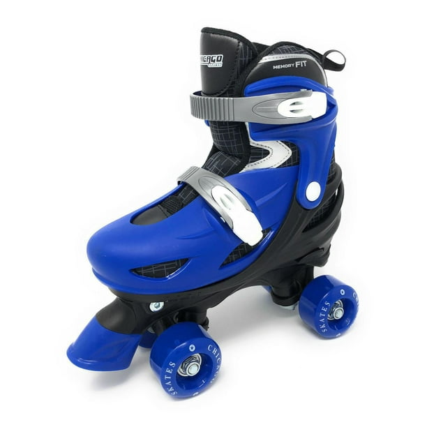 CHICAGO SKATES Patins à roulettes ajustables pour enfants avec accessoires,  bleu, taille 1-4 CRS138G-S