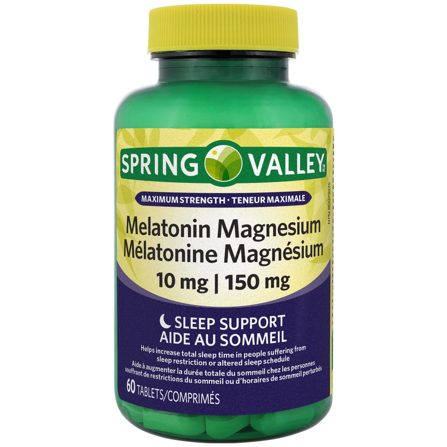 Spring Valley Mélatonine Magnésium 10mg / 150mg