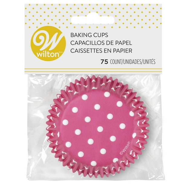 Wilton Pink with White Polka Dots Cupcake Liners Walmart.ca