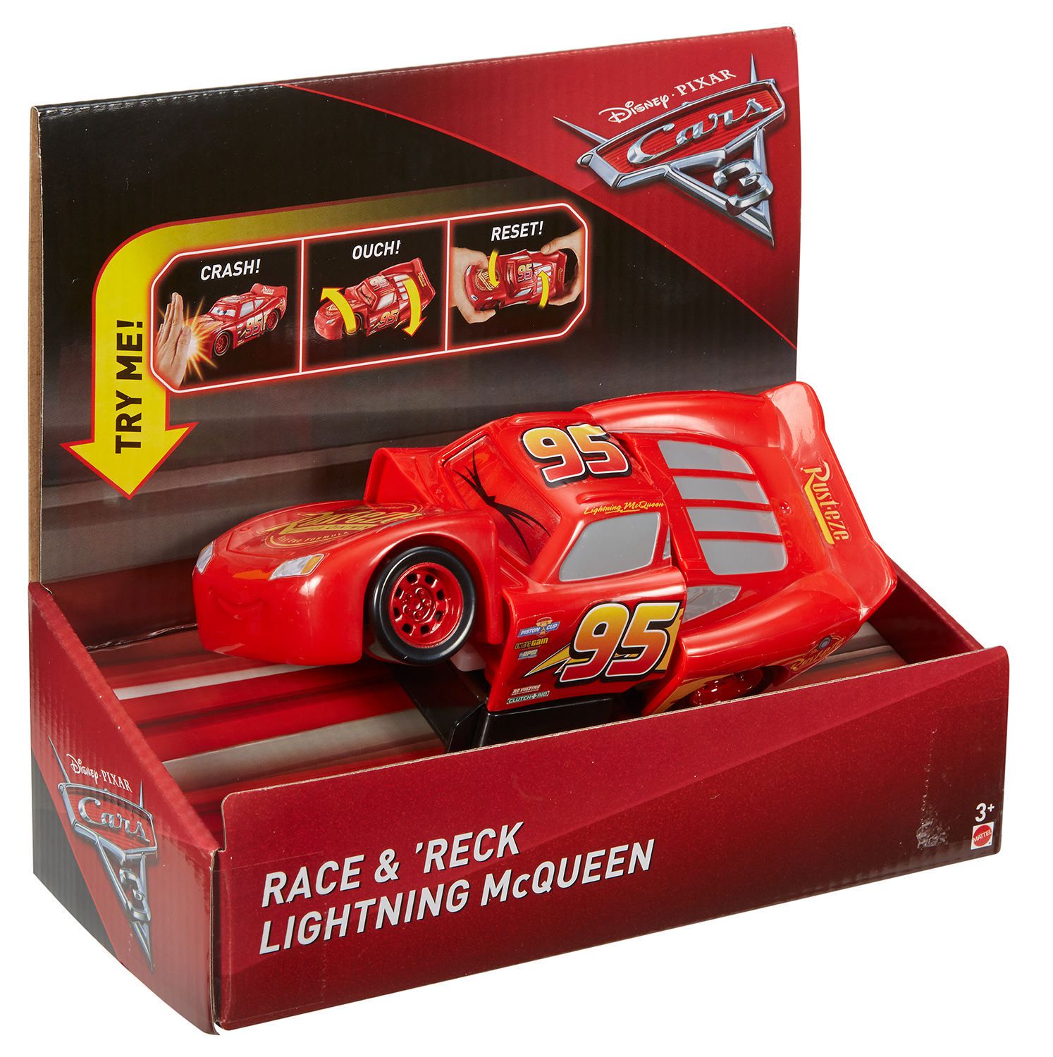 Disney Pixar Cars 3 Race reck Lightning McQueen Walmart