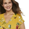thumbnail image 4 of George Women's Pleated V-Neck Top, 4 of 6