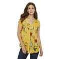 thumbnail image 1 of George Women's Pleated V-Neck Top, 1 of 6