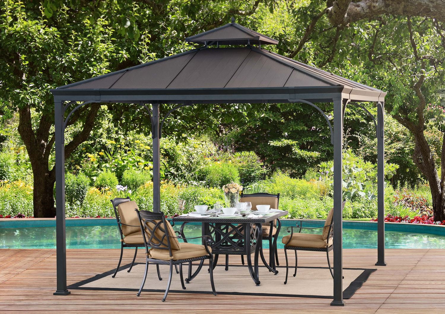 Sunjoy Black Gazebo Walmart Canada