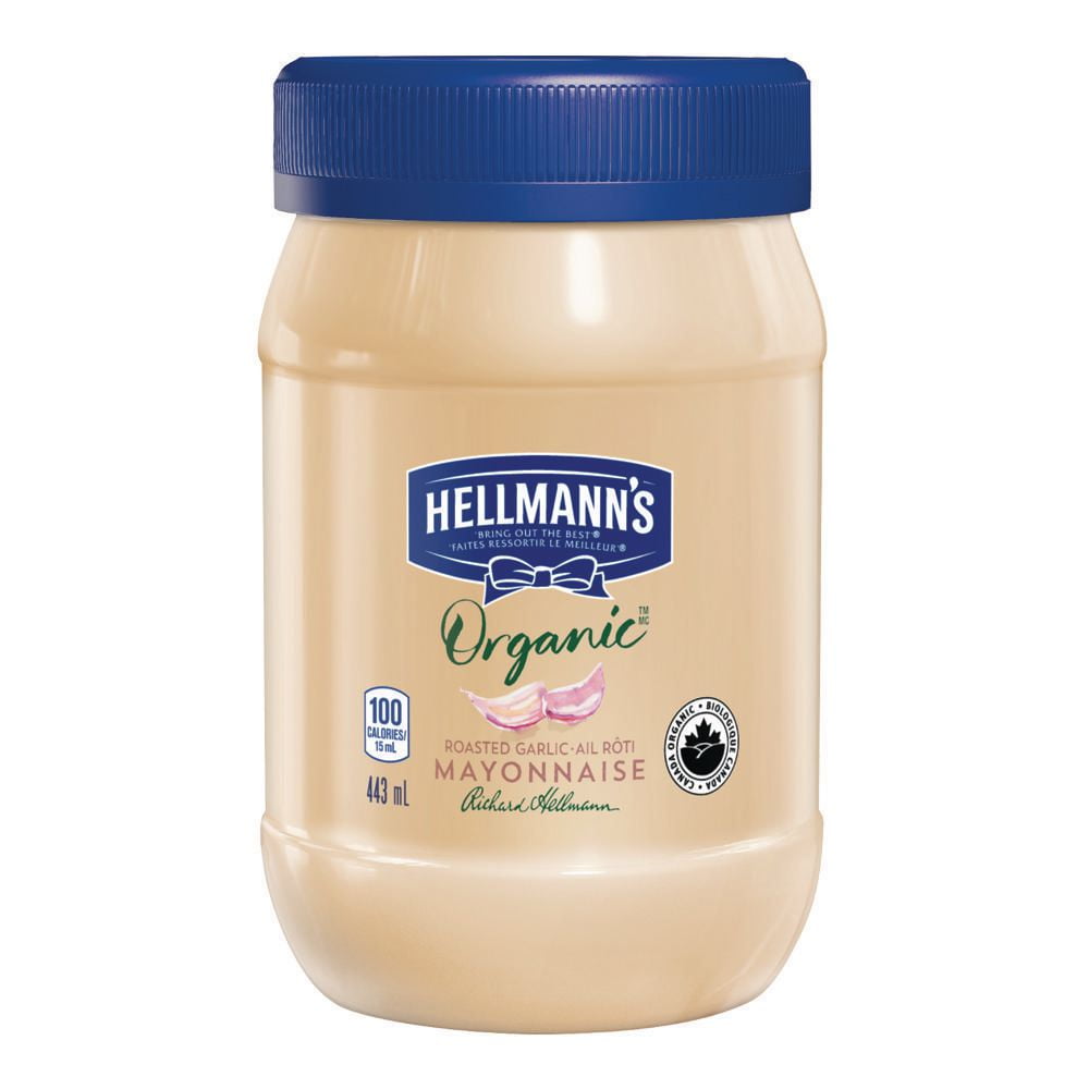 Hellmann's Mayonnaise Organic Garlic 443 ML Walmart Canada