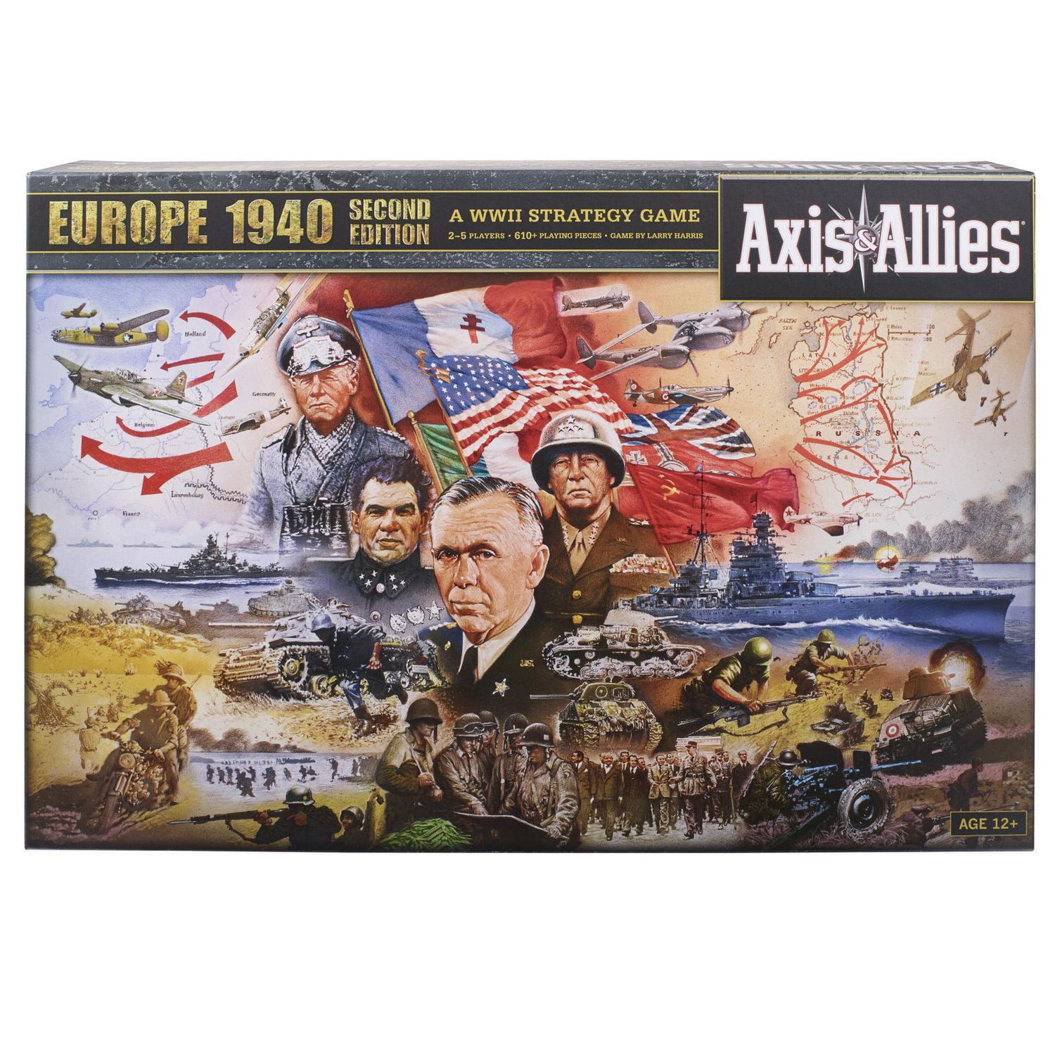 Avalon Hill Axis & Allies Europe 1940 Second Edition WWII Strategy Board  Game, With Extra Large Gameboard, Ages 12 and Up, 2-6 Players - Walmart.ca