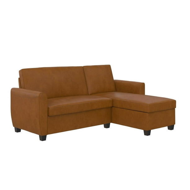 Noah Sectional Sofa Bed with Storage, Twin, Green Velvet Walmart.ca