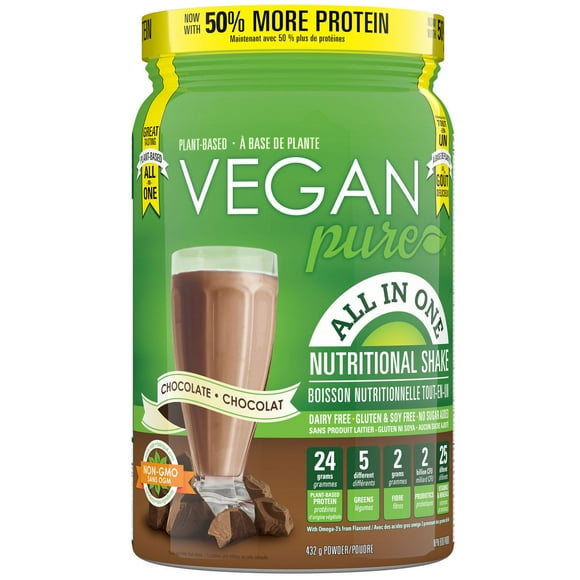 Vegan Way Nutrition Inc. Vegan Pure All-in-One Protein Chocolate Shake