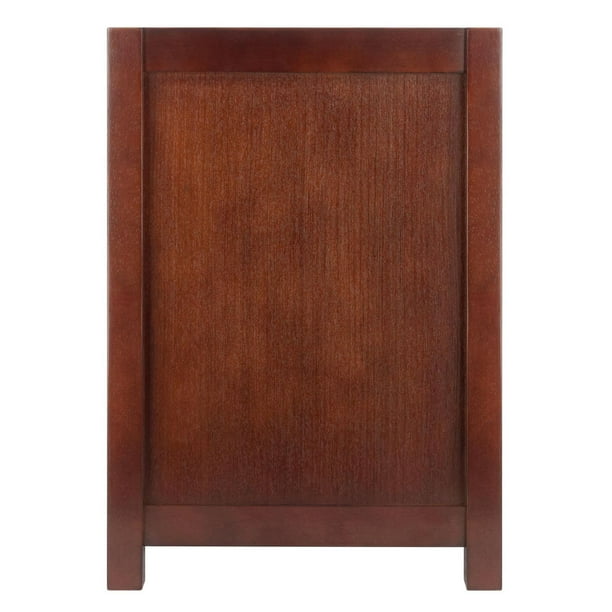 Banc avec rangement Charleston par Winsome Wood, moderne en noyer 94040