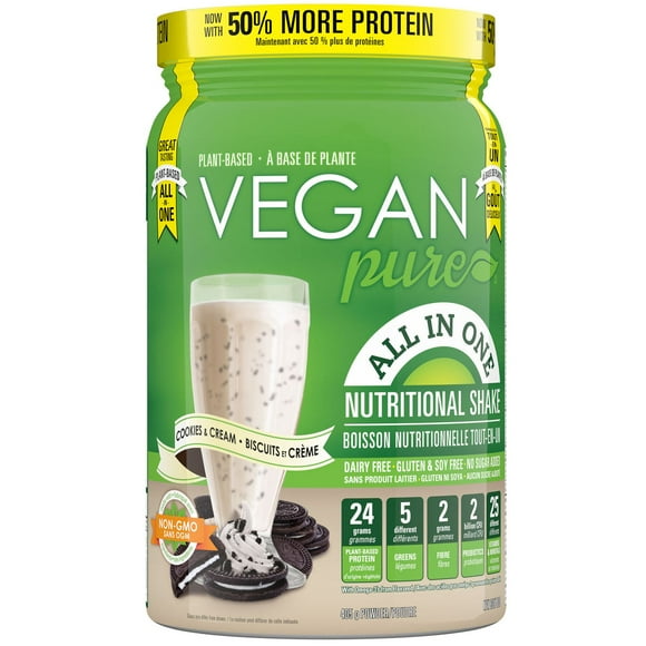 Vegan Pure All-in-one Cookies & Cream Nutritional Shake Powder