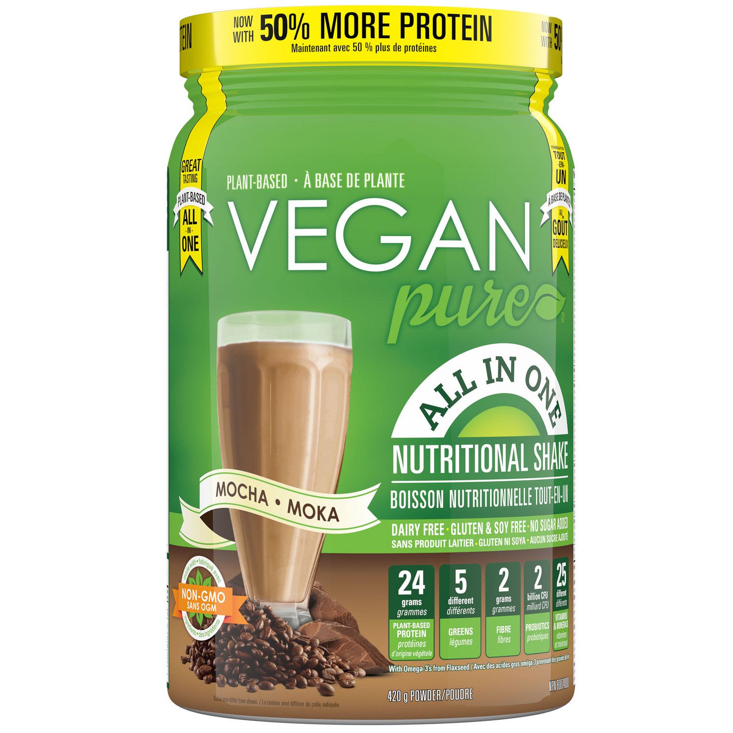 Vegan Way Nutrition Inc. Vegan Pure AllinOne Mocha Nutritional Shake