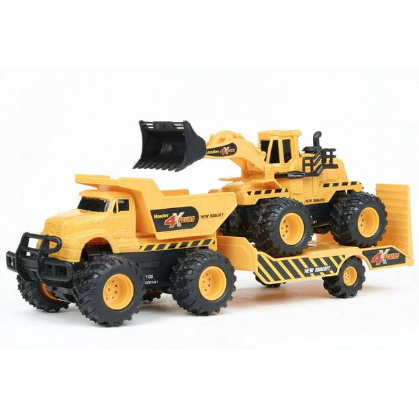 New Bright 5" B/O 4XFOURS CONSTRUCTION VEHICLES TWIN PACK GRAVEL LOADER