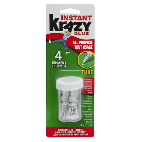 Colle tout usage de tubes à usage unique Krazy d'Elmer's 4 x 0,5 ml