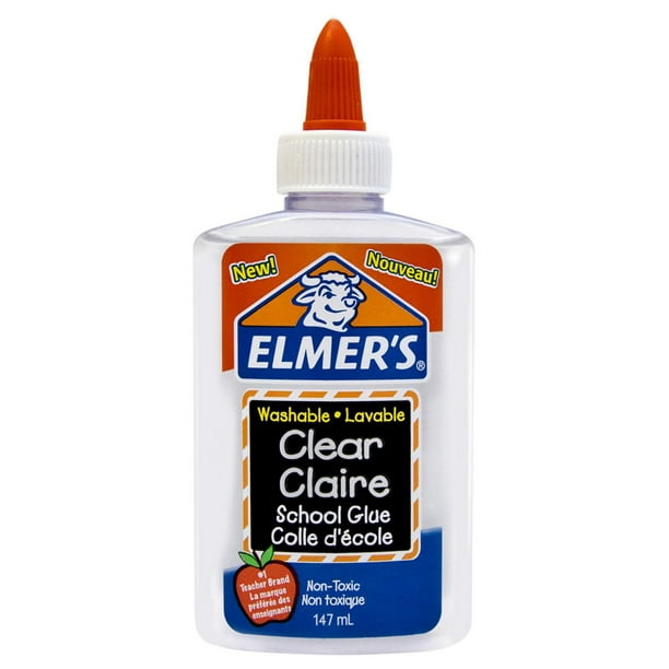 Elmer's Colle liquide lavable pour l'école, Transparent, 147 ml La