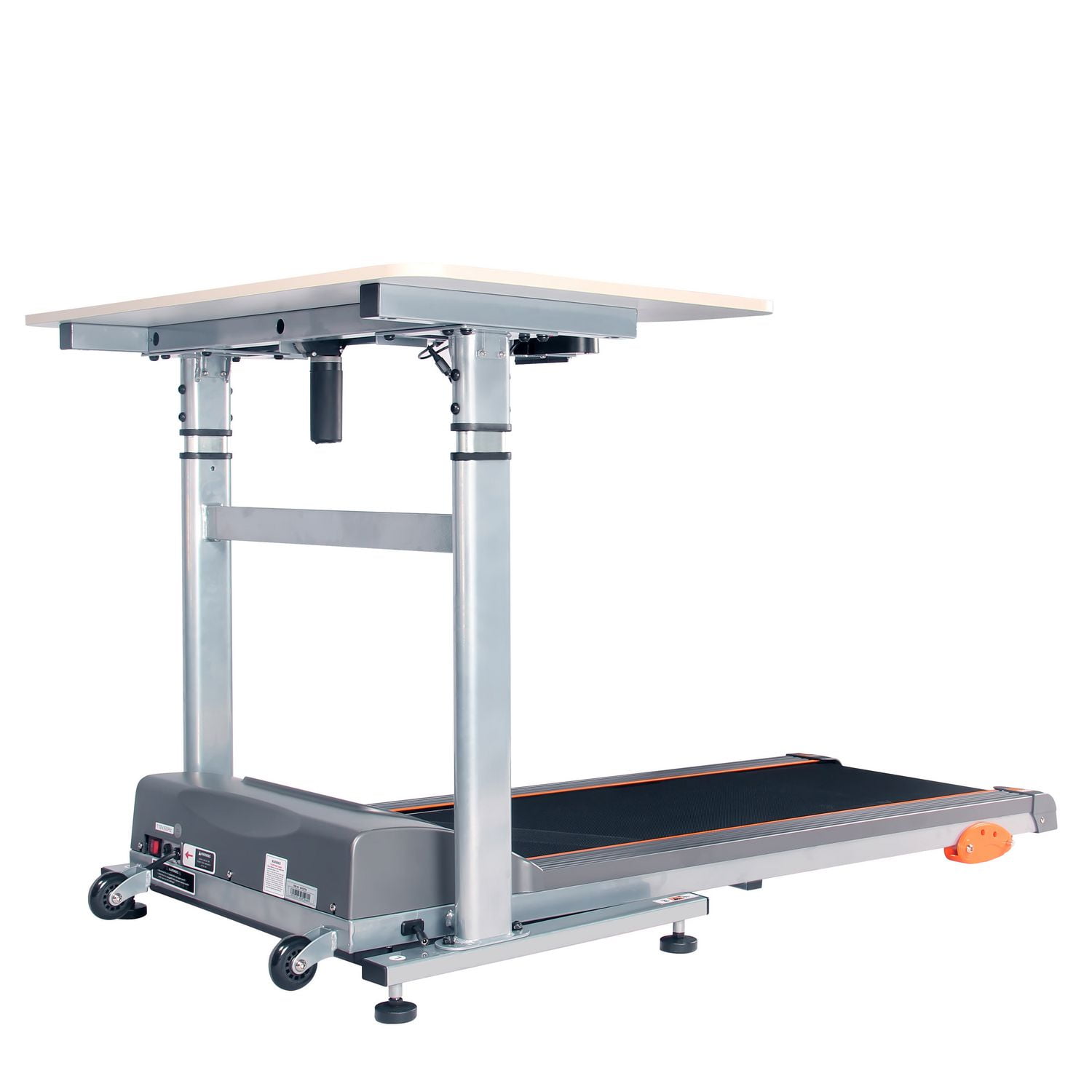 Sunny Health Fitness Treadmill Desk Workstation With Power Adjustable Table Height Sf Td7704