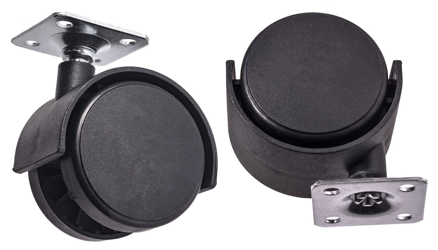 Hardware Essentials 2" Black Twin Caster with Swivel Plate Walmart Canada