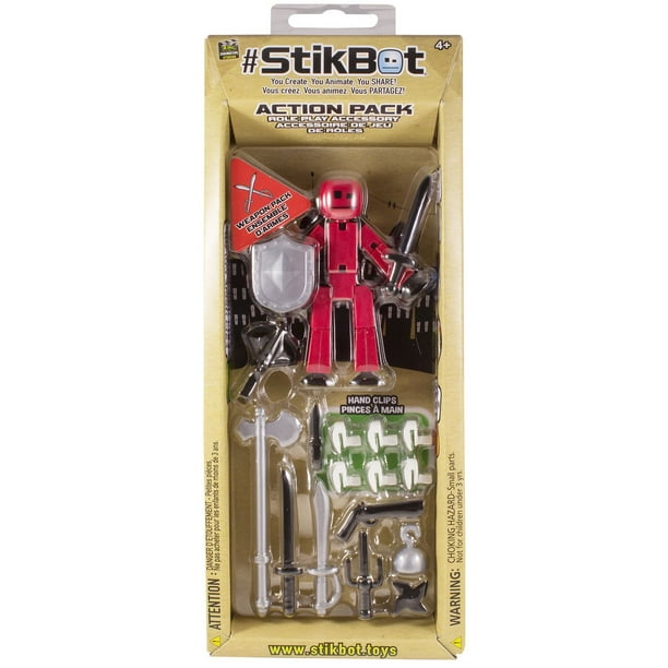 Ens. figurines articulées #Stikbot Action Pack de Zing
