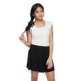 thumbnail image 2 of My Sister's Closet Girls' Cap Sleeve Seamless Tee, 2 of 6