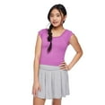 thumbnail image 2 of My Sister's Closet Girls' Cap Sleeve Seamless Tee, 2 of 6