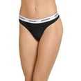 thumbnail image 1 of Jockey® Essentials Women's Cotton Stretch Thong - 3 pack, 1 of 3