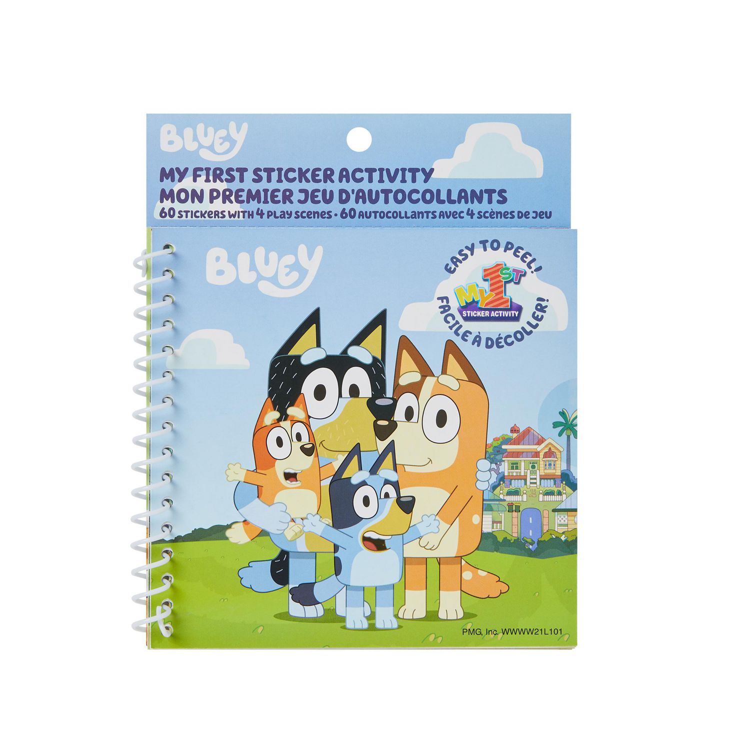 bluey games bluey sticker set for kids - bluey party supplies bundle with 4  sheets of bluey stickers plus bonus stickers, more (bluey cra