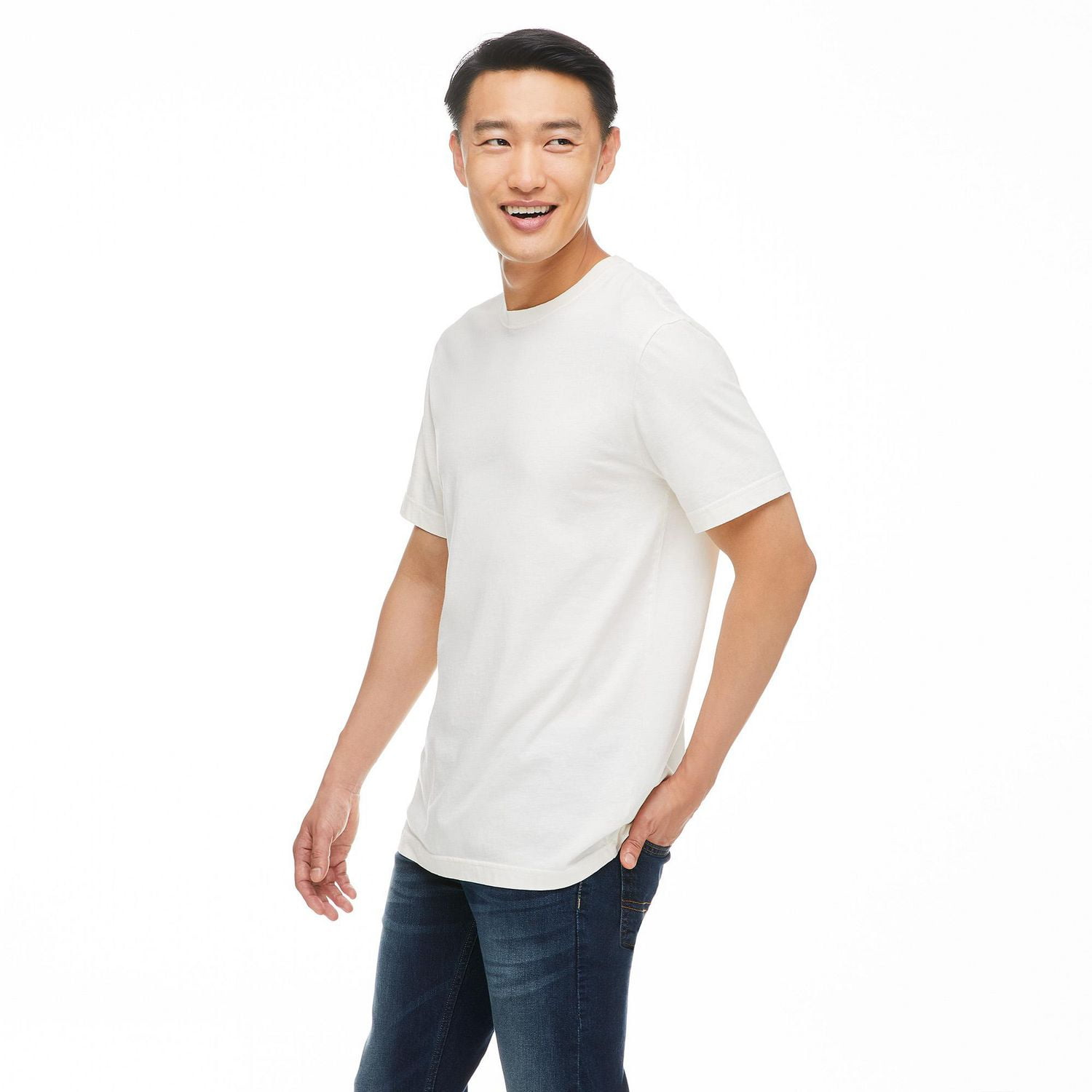 Soft-Washed Crew-Neck T-Shirt 5-Pack for Men
