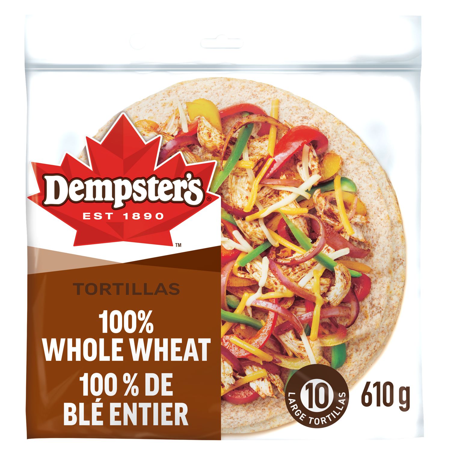 Dempster’s® 100% Whole Wheat Large Tortillas