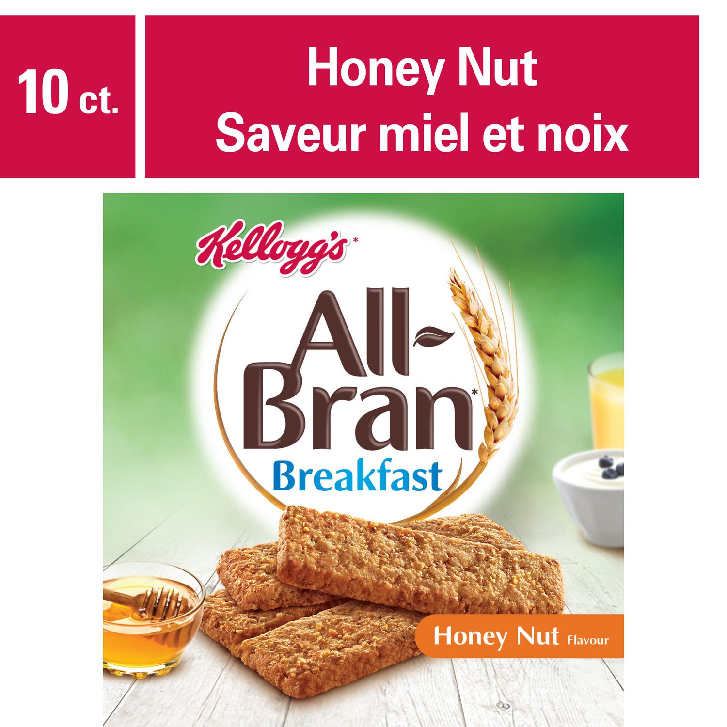 Kellogg's AllBran Honey Nut Breakfast Bars Walmart Canada