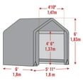 thumbnail image 4 of Remise Scotts verte à pignon 6 x 6 x 6 pi, 4 of 9
