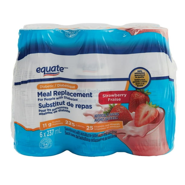 Equate Strawberry Diabetic Meal Replacement Walmart.ca