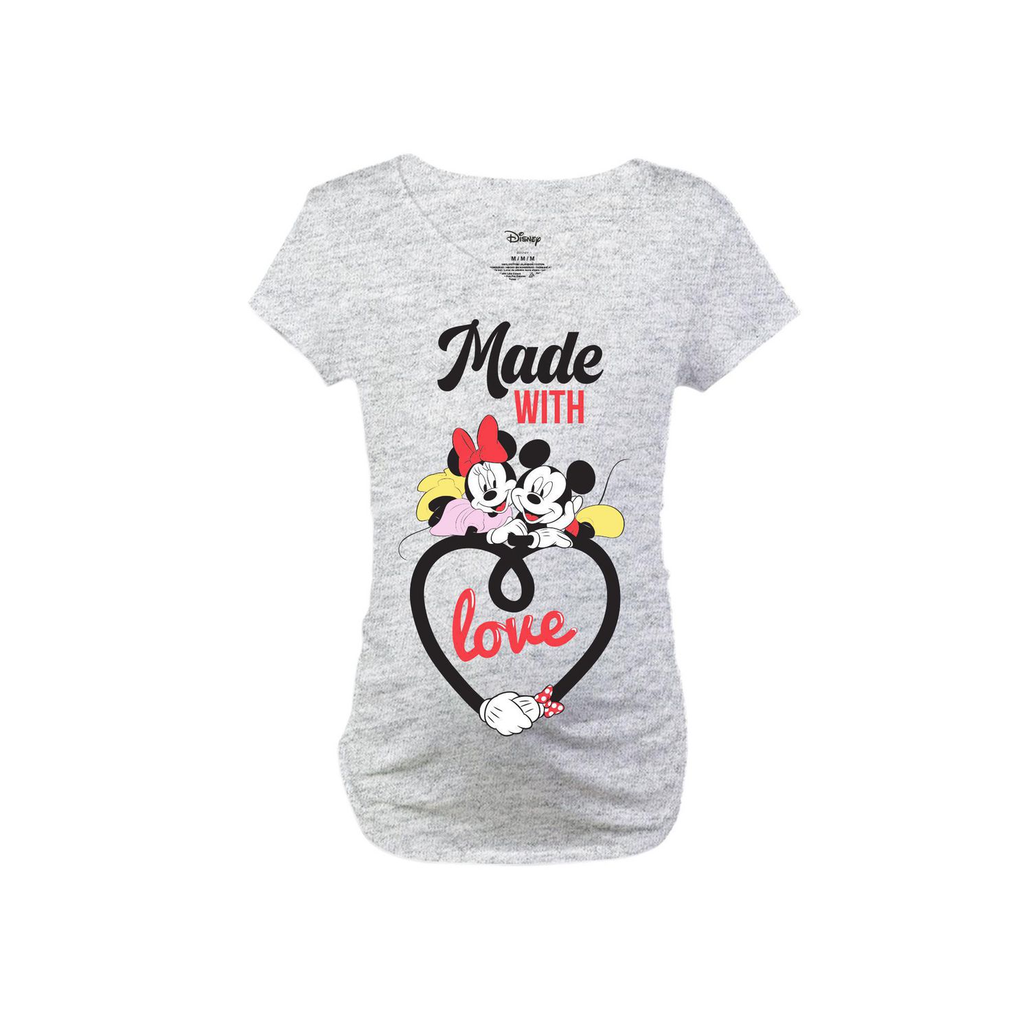 Ladies Maternity Disney Made With Love TShirt Walmart