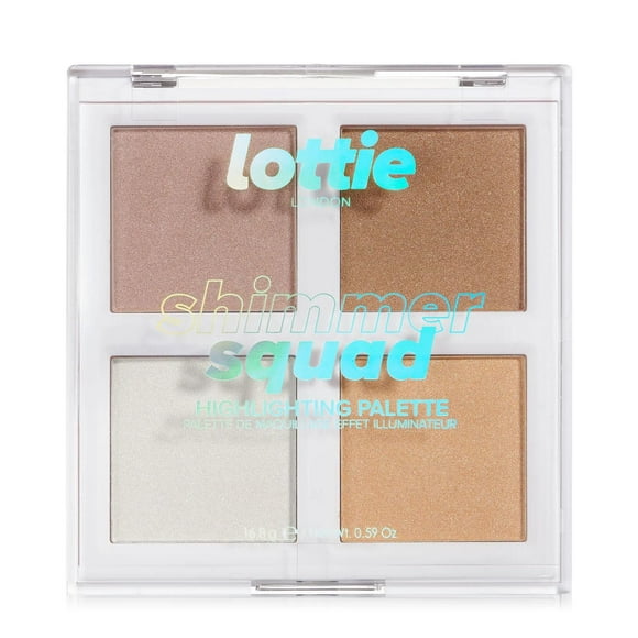 Lottie London - Shimmer Highlight Palette - Squad - 100% Vegan