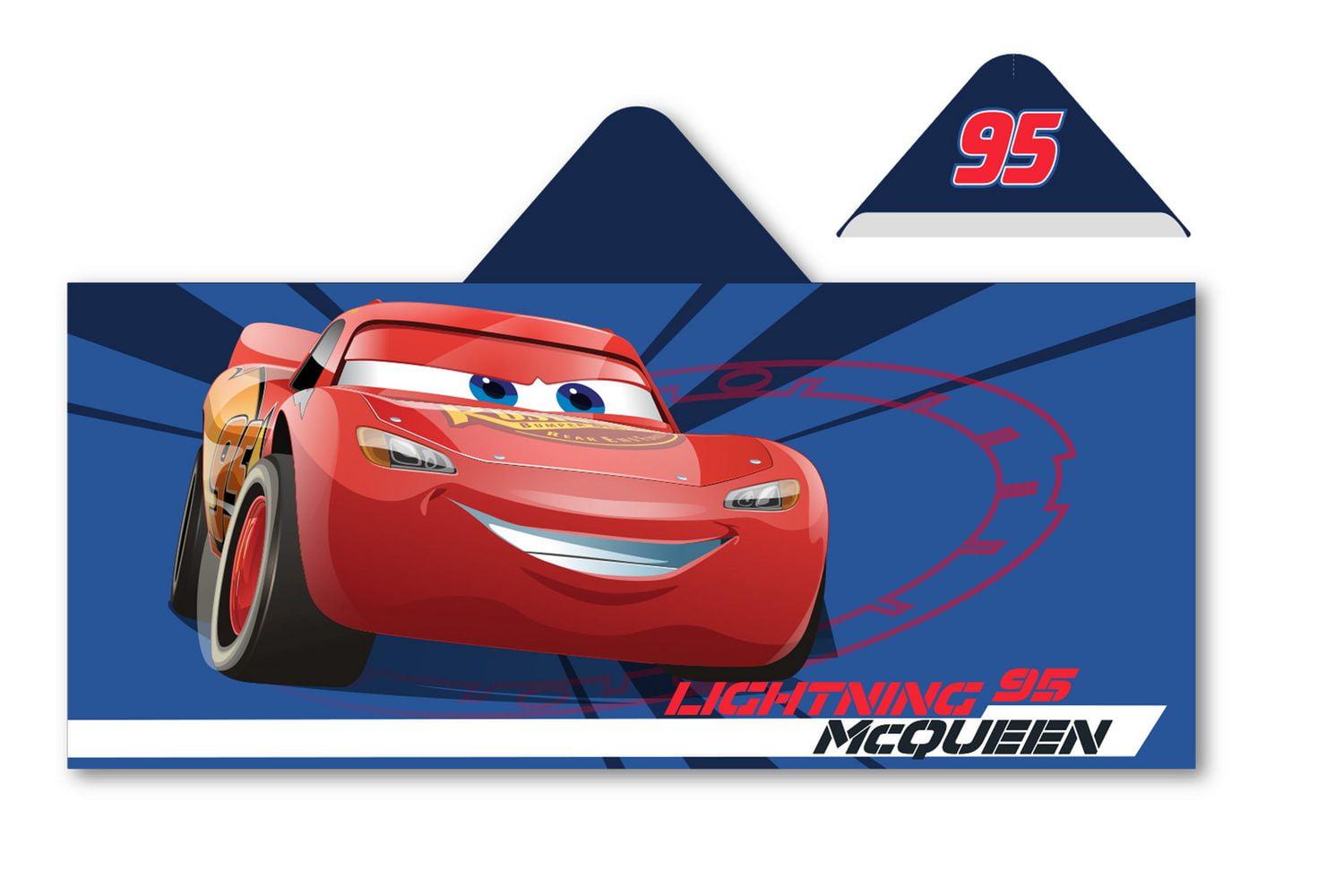 lightning mcqueen hooded towel