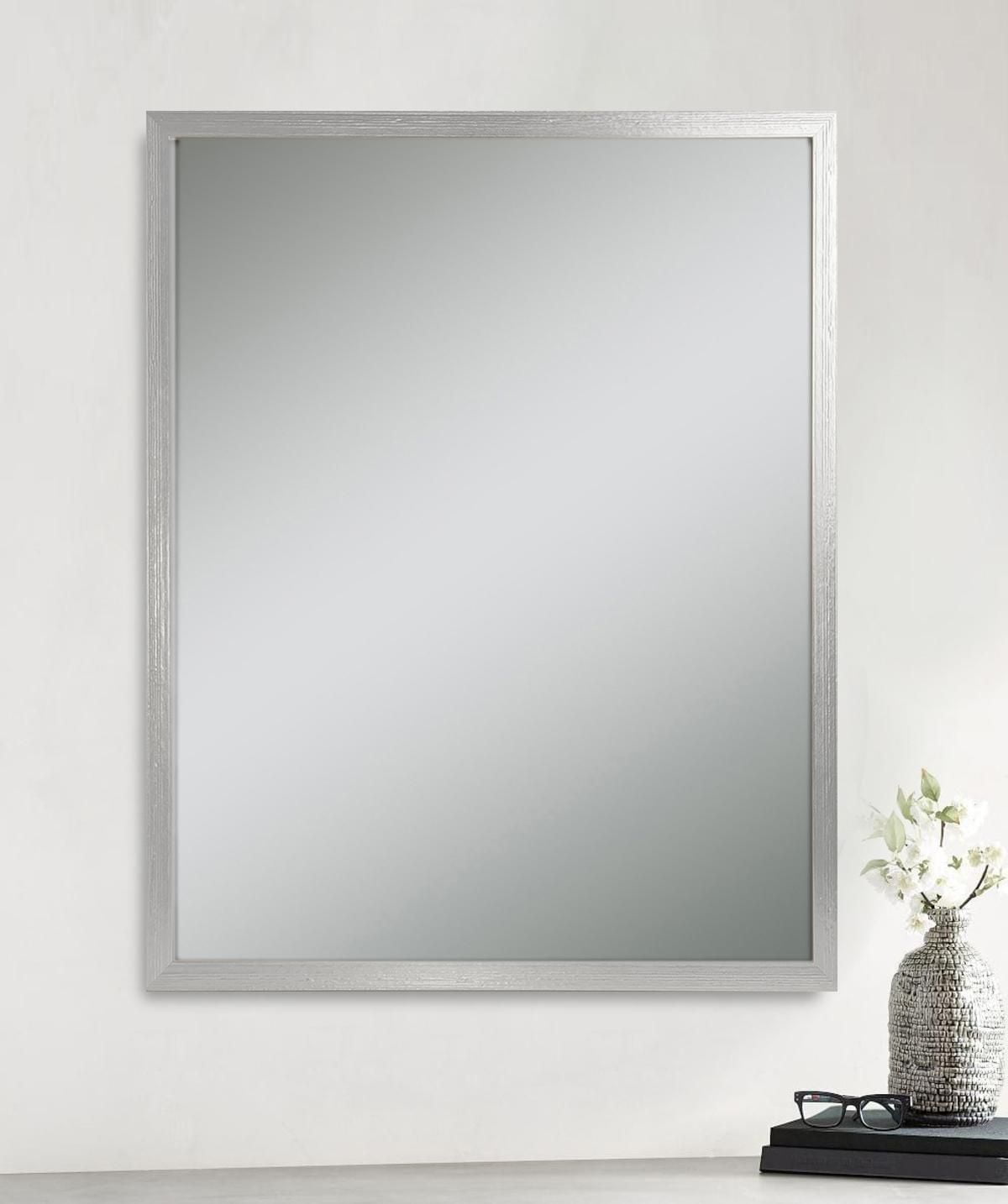 Hometrends Ultima Brushed Mirror Silver 16.50"x19.50"