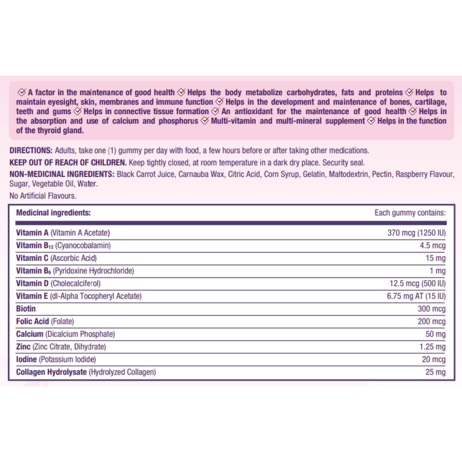 Gélifiés de Multivitamines pour Femmes Format économique 140 gélifiés