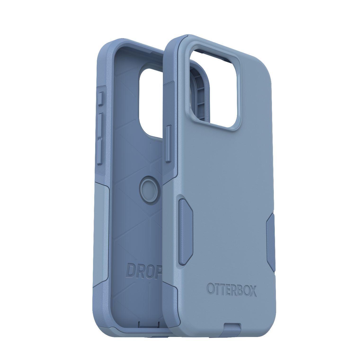 OtterBox iPhone 15 Pro (Only) Commuter Series Case - CRISP DENIM (Blue),  slim & tough, pocket-friendly, with port protection