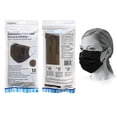 thumbnail image 1 of 10-Piece 4-Ply Disposable Black Face Masks, 1 of 1