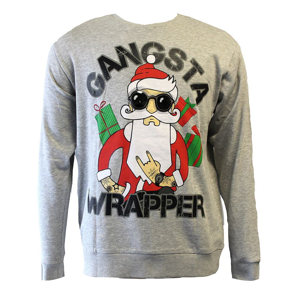 George Mens Light Up Christmas Fleece Popover